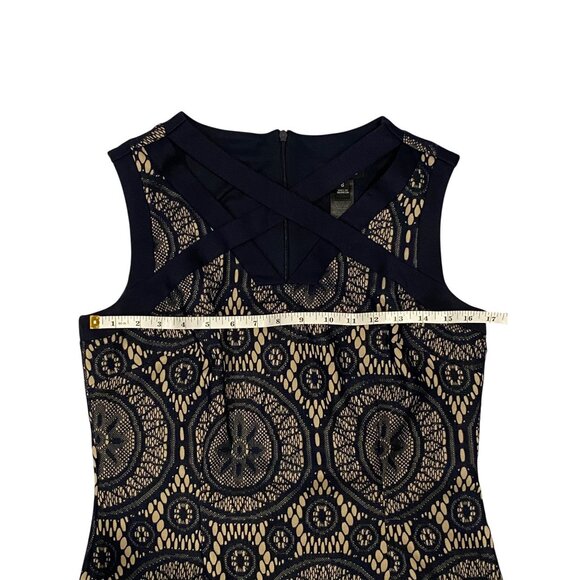 En Focus Studio Womens Geometric Pattern Dress Size 8 - Picture 4 of 4